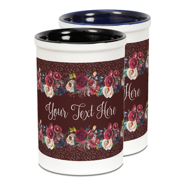 Custom Boho Ceramic Pencil Holder - Large