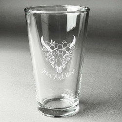 Boho Pint Glass - Engraved (Personalized)