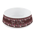 Boho Plastic Dog Bowl - Small (Personalized)