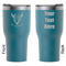 Boho RTIC Tumbler - Dark Teal - Double Sided - Front & Back