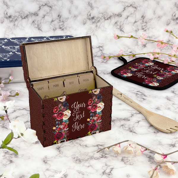 Boho Recipe Box - Full Color - In Context