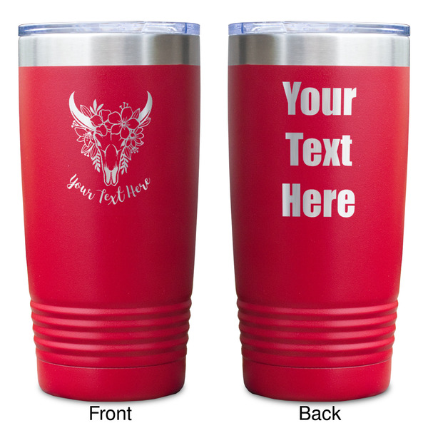 Boho Red Polar Camel Tumbler - 20oz - Double Sided - Approval