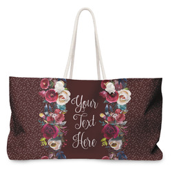 Boho Large Tote Bag with Rope Handles (Personalized)