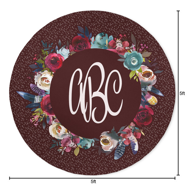 Boho Round Area Rug - Size