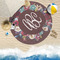 Boho Round Beach Towel Lifestyle