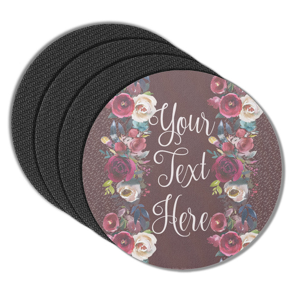 Boho Round Coaster Rubber Back - Main