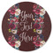 Boho Round Rubber Backed Coaster (Personalized)