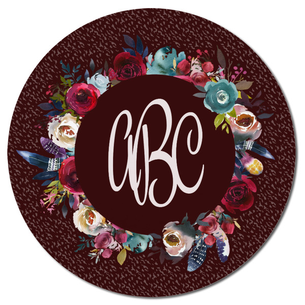 Boho Round Fridge Magnet - FRONT