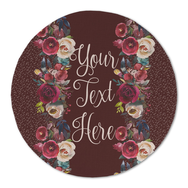 Custom Boho Round Linen Placemat (Personalized)