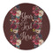 Boho Round Linen Placemats - FRONT (Single Sided)