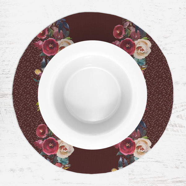 Boho Round Linen Placemats - LIFESTYLE (single)