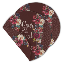 Boho Round Linen Placemat - Double Sided (Personalized)