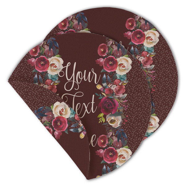 Custom Boho Round Linen Placemat - Double Sided (Personalized)