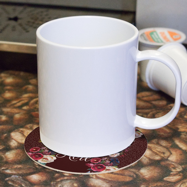 Boho Round Paper Coaster - With Mug