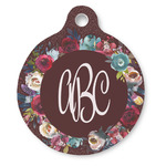 Boho Round Pet ID Tag (Personalized)