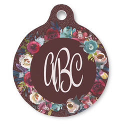 Boho Round Pet ID Tag (Personalized)