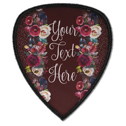 Boho Iron on Shield Patch A w/ Name or Text