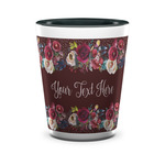 Boho Ceramic Shot Glass - 1.5 oz - Two Tone - Single (Personalized)