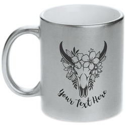 Boho Metallic Silver Mug (Personalized)