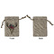 Boho Small Burlap Gift Bag - Front Approval