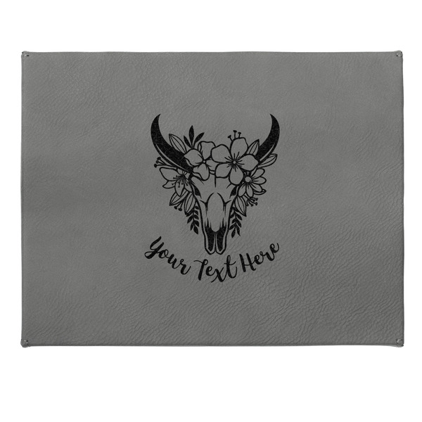 Boho Small Engraved Gift Box with Leather Lid - Approval