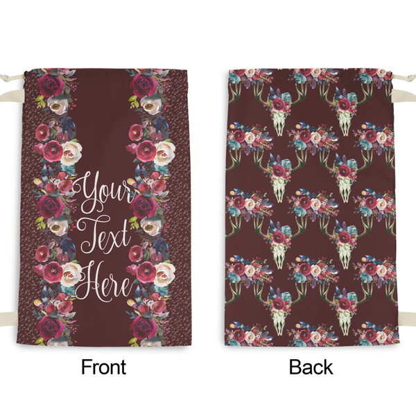 Boho Small Laundry Bag - Front & Back View
