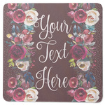 Boho Square Rubber Backed Coaster (Personalized)