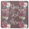 Boho Square Rubber Backed Coaster (Personalized)
