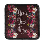 Boho Iron On Square Patch w/ Name or Text