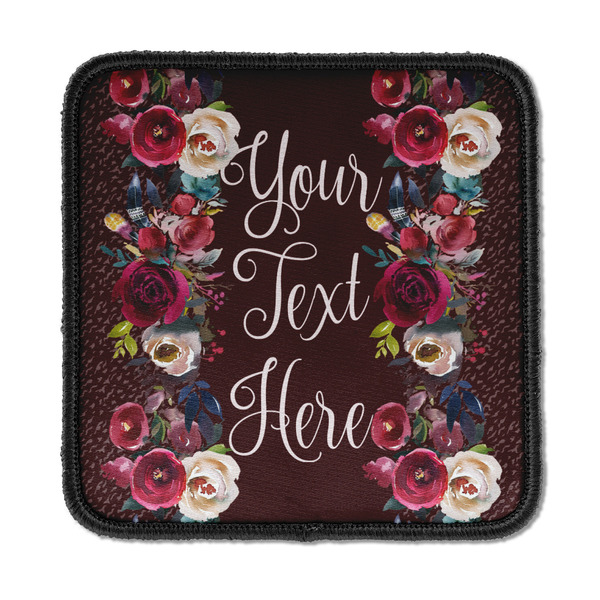 Custom Boho Iron On Square Patch w/ Name or Text