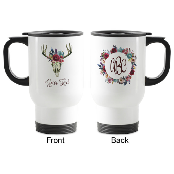 Boho Stainless Steel Travel Mug with Handle - Apvl