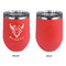 Boho Stainless Wine Tumblers - Coral - Single Sided - Approval