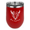 Boho Stainless Wine Tumblers - Red - Single Sided - Front