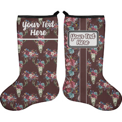 Boho Holiday Stocking - Double-Sided - Neoprene (Personalized)