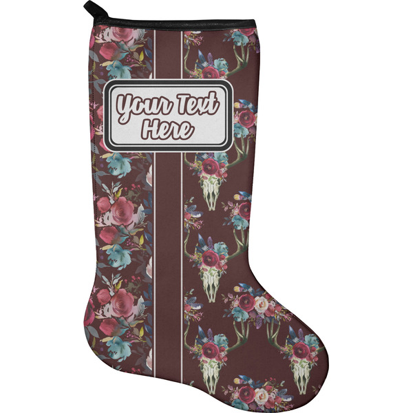 Custom Boho Holiday Stocking - Neoprene (Personalized)