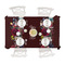 Boho Tablecloths (58"x102") - TOP VIEW (with plates)