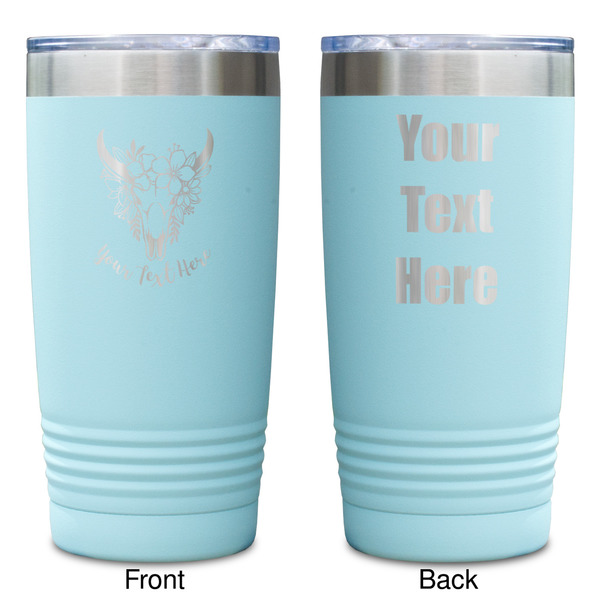 Boho Teal Polar Camel Tumbler - 20oz -Double Sided - Approval