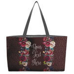 Boho Beach Totes Bag - w/ Black Handles (Personalized)