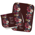 Boho Burp Cloths - Fleece - Set of 2 w/ Name or Text