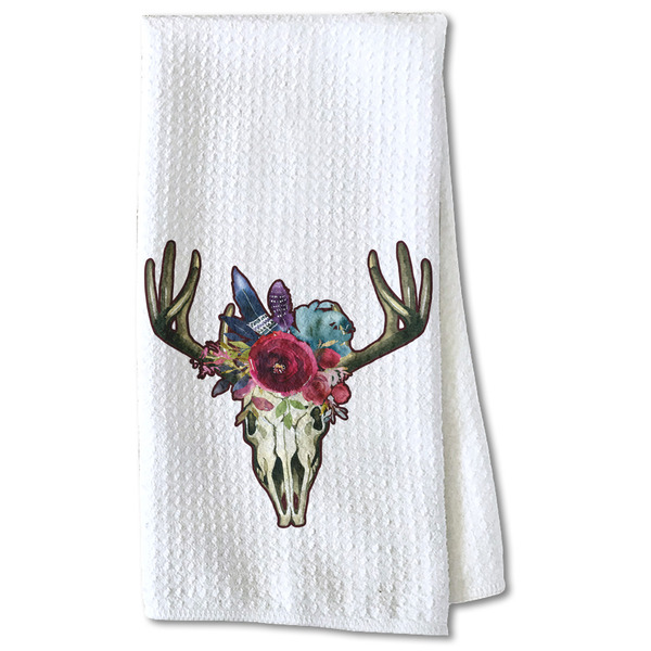 Boho Waffle Towel - Partial Print Print Style Image