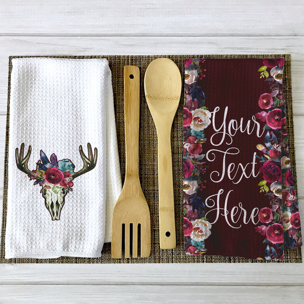 Boho Waffle Weave Towels - 2 Print Styles