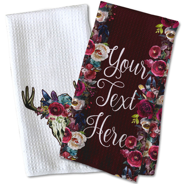 Boho Waffle Weave Towels - Two Print Styles