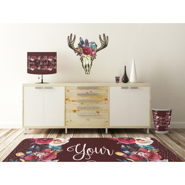 Boho Wall Graphic Decal Wooden Desk