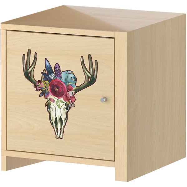 Boho Wall Graphic on Wooden Cabinet