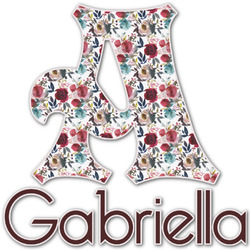 Boho Name & Initial Decal - Up to 18"x18" (Personalized)