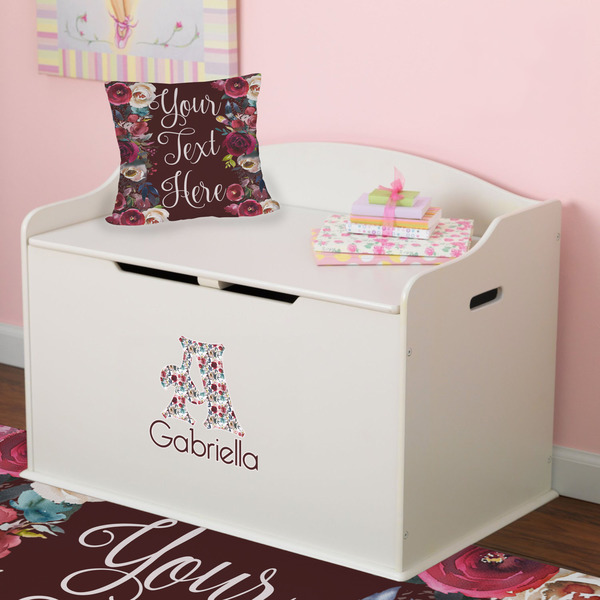 Boho Wall Name & Initial Small on Toy Chest