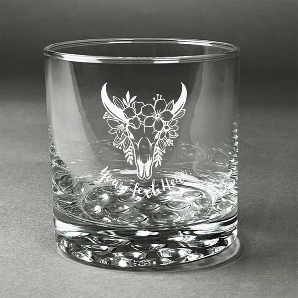 Custom Boho Whiskey Glass (Single) (Personalized)