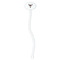 Boho White Plastic 7" Stir Stick - Oval - Single Stick