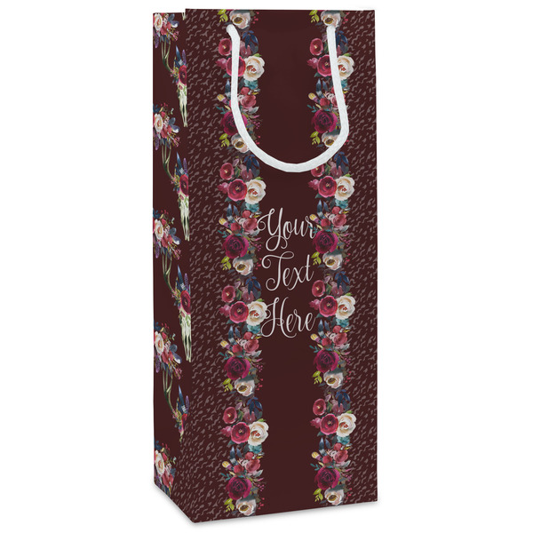 Custom Boho Wine Gift Bags - Matte (Personalized)