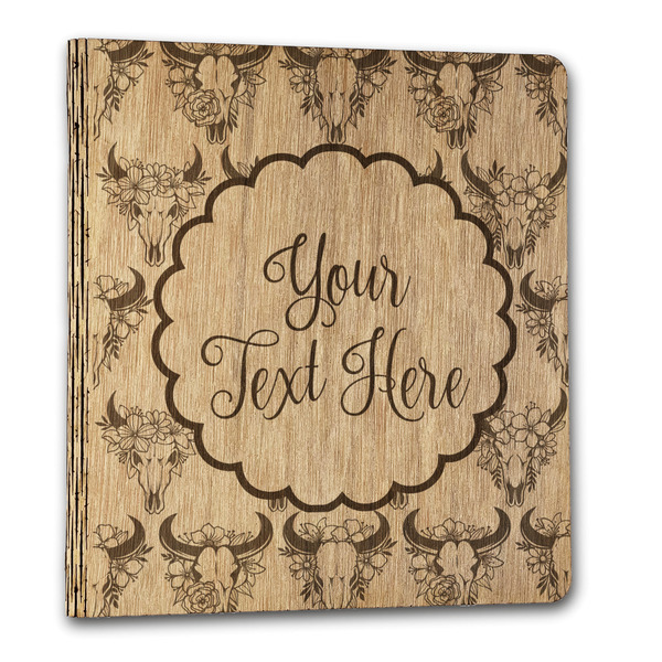 Boho Wood 3-Ring Binders - 1" Letter - Front